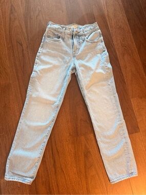 Madewell High-Rise Light Blue Straight Jeans